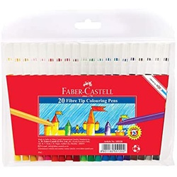 Faber Castell Pen Fibre Tip Colour Marker 20  Pieces