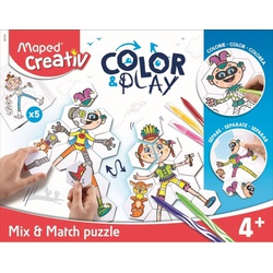 MAPED COLOR & PLAY MIX&MATCH PUZZLE 907001