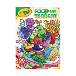 Crayola Coloring Book 96 Pages Food For Thought 04-0646