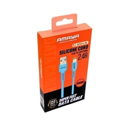 Amaya ACD-L30 1M Lightning Cable Blue | iPhone Data & Charge Cable Kenya