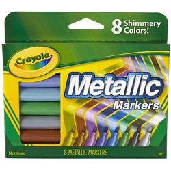 Crayola Mettalic Markers 58-8628 8CT Assorted