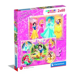 Clementoni Puzzle 2X60 Princess 95030069