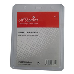 OfficePoint Transparent Name Badge B3