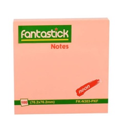 Fantastick Sticky Notes 3X3 Fluorescent FK-N303-PKF