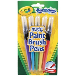 Crayola Paint Brush Pen 54-6201 5 CT