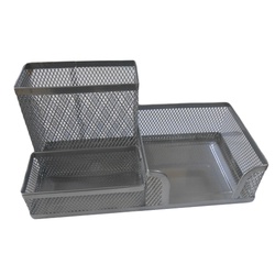 OfficePoint Mesh Pen Stand Organizer MP9002 Silver