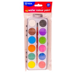 Veda Water Colour Cake WCC-18 18 Colours