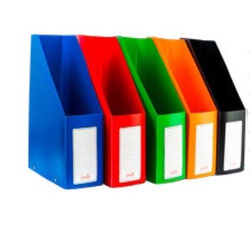 Officepoint File Rack Magazine PVC Folded DR28 Orange
