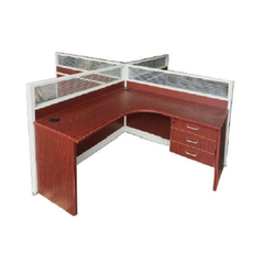 OP WORKSTATION GLASS WS-1200-2G CURVED CHERRY
