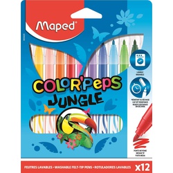 Maped Color 'Peps Jungle Markers 845420  Pack of 12