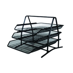 Officepoint 3 Tier Mesh Tray DT02 Gray