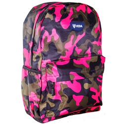 Veda Camo School Bag BGL-008 Pink