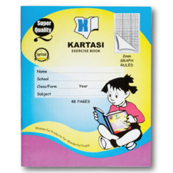 KARTASI EXERCISE BOOK A5 100 PG SQUARE RULED