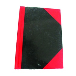 Officepoint  Case Bound Notebook A6 HCB-05 Black/Red