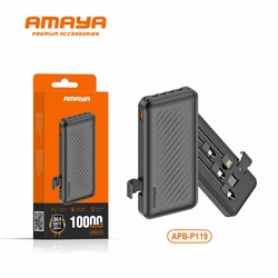 Amaya APB-P119 10000mAh Power Bank Black | Portable Fast Charger Kenya