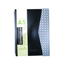 OfficePoint Waves Notebook 84P2509 A5 - Black