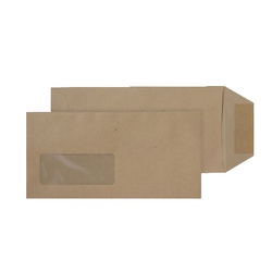 Manila Pocket Envelope DL Window Packet of 25