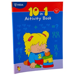 Veda 10 in 1 Activity Book Blue