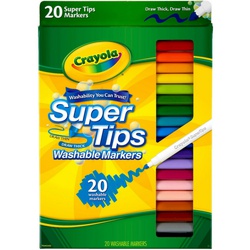 Crayola Markers 58-8106 Super-tip 20CT Washable