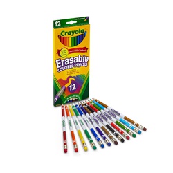Crayola Colored Pencils Erasable 68-4412 12CT