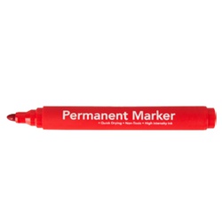 Officepoint Permanent Marker TH2174 Bullet Tip Red