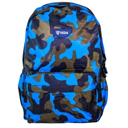 Veda Camo School Bag BGL-008 Blue