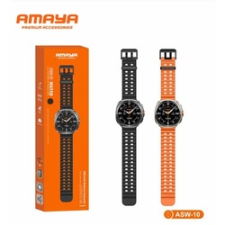 Amaya ASW-10 Smartwatch Black/Gold | Premium Fitness Watch Kenya