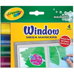 Crayola Window Markers 4 Colours 58-8166