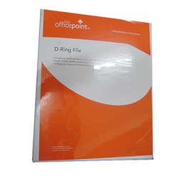 OfficePoint Ring Binder 4 Ring 2040D 2.5" - White