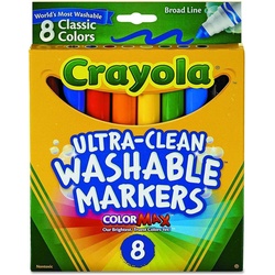 CRAYOLA MARKER 58-7808 8CT BL UCLN CLSSC,24PK (LX)