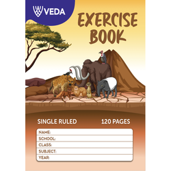 VEDA EXERCISE BOOK A4 120PG SINGLE RULED