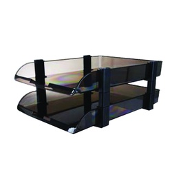OfficePoint 2Tier Tray DT5022 Clear/Brown