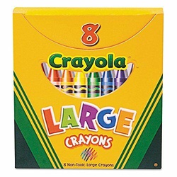 Crayola Crayons  52-0080 8CT Large tuck