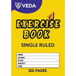 VEDA EXERCISE BOOK A4 120PG SQUARED RULED