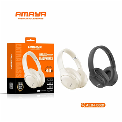 Amaya AEB-H360D Noise Cancelling Headphones Black | Active Noise Cancellation Headphones Kenya