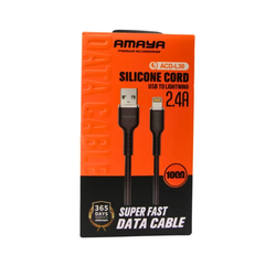 Amaya ACD-L30 1M Lightning Cable Black | iPhone Charging & Sync Cable Kenya