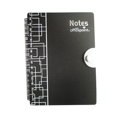 Officepoint Notebook Button 69P6430 A6 Black