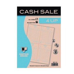 Cash Sale Book 12UP 50 Sheet