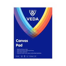 Veda Art Canvas Pad 10 Sheet 265GR PACV-49 9 x 12
