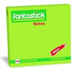 Fantastick Stick Notes Fluorescent  3X3 FK-N303-GNF