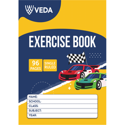 VEDA EXERCISE BOOK A4 96PG SINGLE RULED