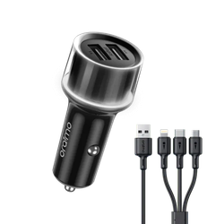Oraimo OCC-1152D Car Charger + X93 Cable Bundle Black | Kenya