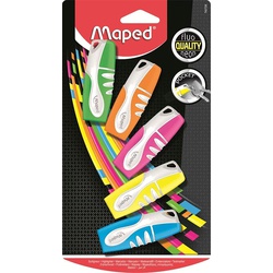 Maped Fluo' Peps Pocket 742728 Blister Pack of 5 Highlighters