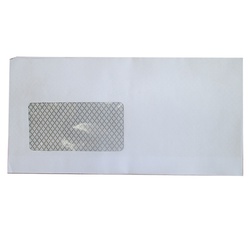 White Envelope DL Wallet Window Pack of 25