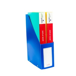 Officepoint File Rack Magazine PVC Folded DR28 Blue