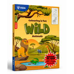 VEDA COLOURING IS FUN WILD ANIMALS ( WANYAMA PORI)