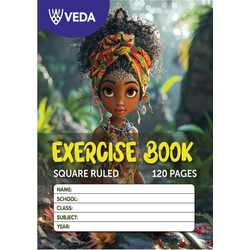 VEDA EXERCISE BOOK A5 120PG SQUARED RULED