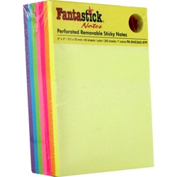 Fantastick Sticky Notes 3X4 Fluorescent FK-N42362-07F 7 Colours