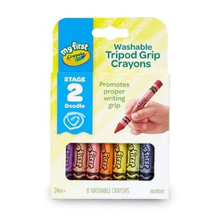 Crayola Washable Tripod Grip Crayons Stage 2 81-1460