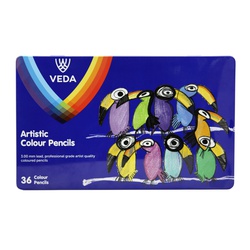 Veda Artistic Pencils - Set of 36 High-Quality Drawing Pencils for Precision and Creativity